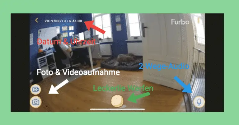 So sieht die Furbo App aus