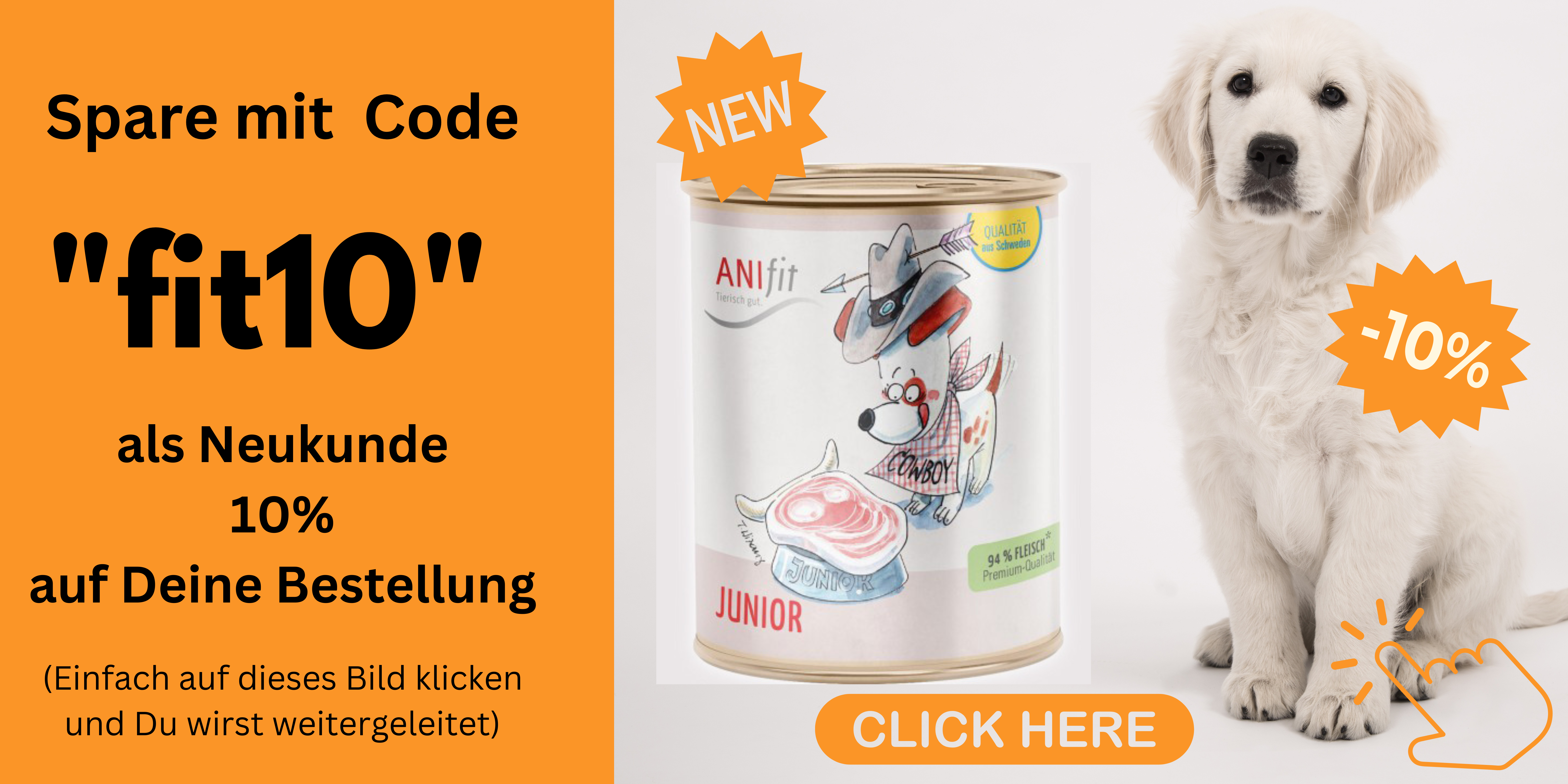 ANIfit Junior Welpenfutter Rabattcode