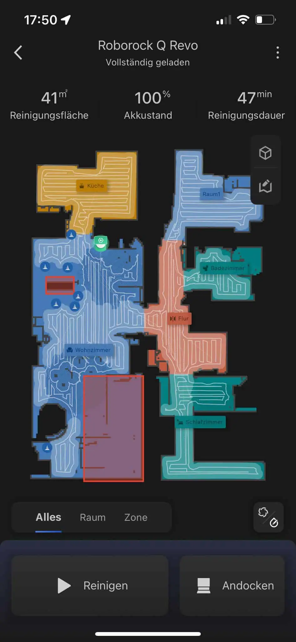 Roborock Saug- und Wischroboter App